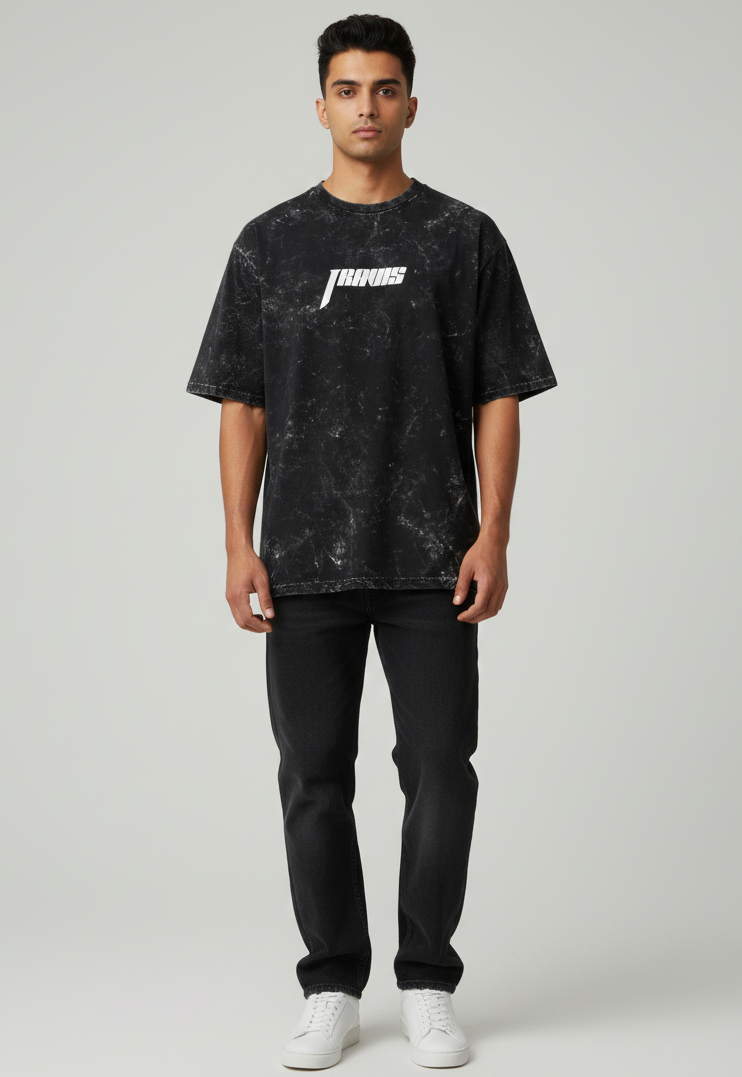 Unisex Acid Washed Oversized Tee